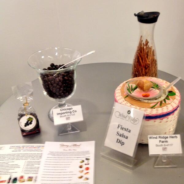 And amazing food thanks to Chicago Importing co and Wind Ridge Herb Farm! #chigift