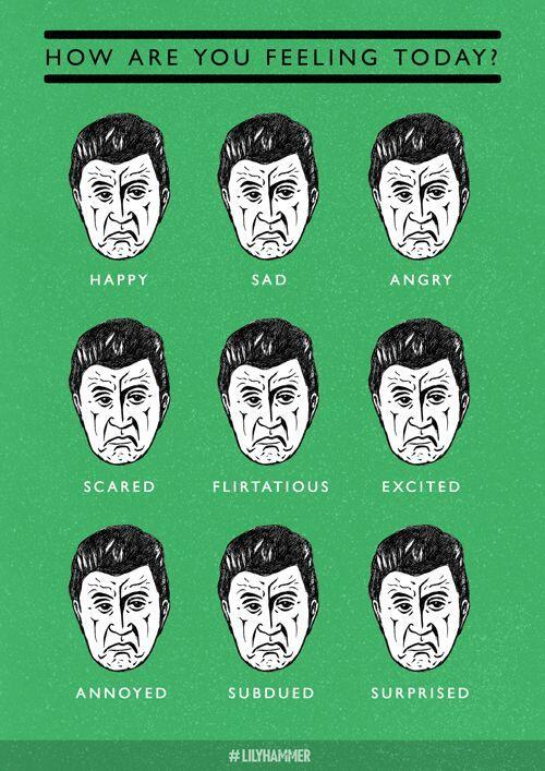 Lilyhammer's tweet photo. #Lilyhammer mood chart. How are you feeling today? http://t.co/C4MJpkIn7m