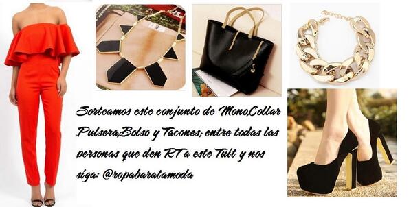 ropabaratamoda's tweet photo. !!NUEVO SORTEO!!: Entre todas las personas que den RT a este tuit y nos siga, entra en el sorteo de este conjunto http://t.co/wHJBmvycli