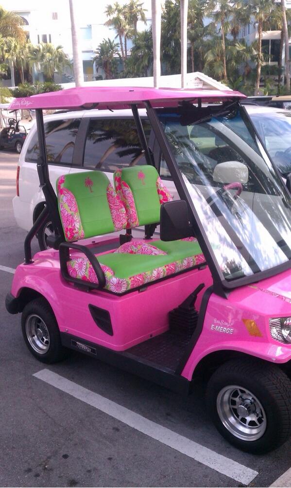 PreppyPinterest's tweet image. Lilly Pulitzer golf cart.. Perfect for the country club 😍