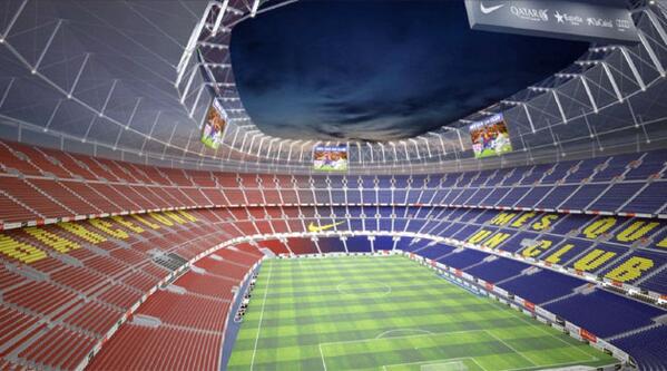 marca's tweet image. FOTOGALERÍA | Así sería el nuevo estadio del Barcelona ow.ly/sLXxi