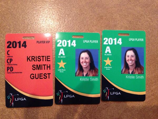 nikegolfchick's tweet image. Got these in the mail✉️💚 I'm FINALLY a member of the @lpga 🎉😃!! #lpga #credentials #workedhardforthis #2014isit