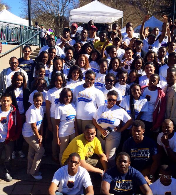FAMU_BSLS's tweet photo. Special thanks to everyone who came out to the MLK Festival this morning! Including @FAMU_BBLB 💛✨ http://t.co/MTzviNe79X