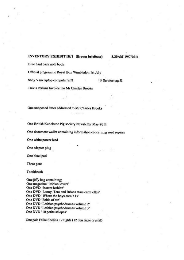 jasemurphy's tweet image. : MT:@NeilChenoweth "#hackingcase Charlie Brooks: 'what else was it in bag I left in the carpark?'