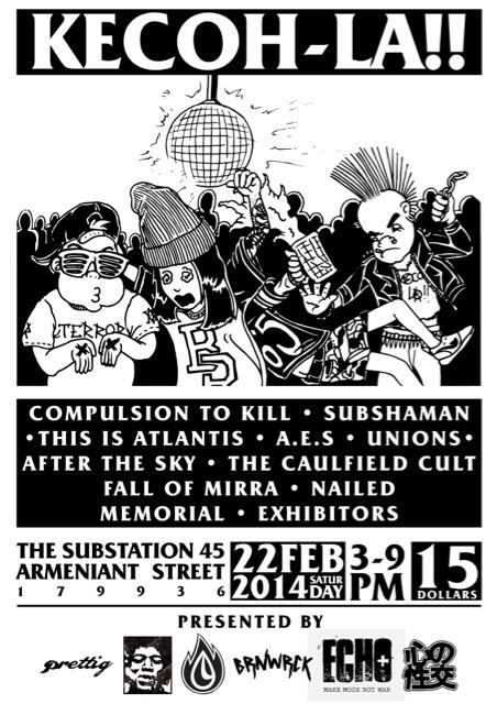 11 bands, $15! 22nd February, The Substation. #kecohla