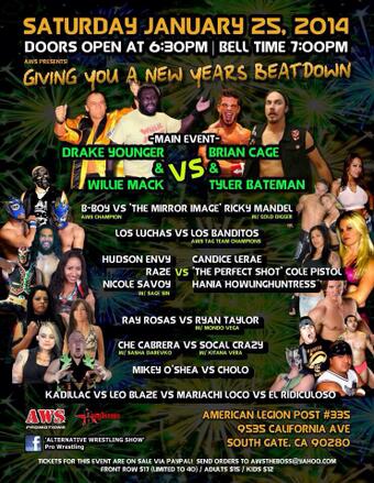 LOS ANGELES wrasslin fans... Buy a ticket &amp; show me this tweet and I will follow you on twitter. Jan<a href="/tag/aws"class="tags"><span>#aws</span></a>