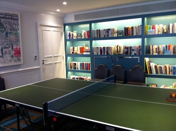 IWtweet's tweet photo. The stylish library at the @AmpersandHotel where we are hosting our Career Conversations workshop this afternoon. http://t.co/Vviska91by