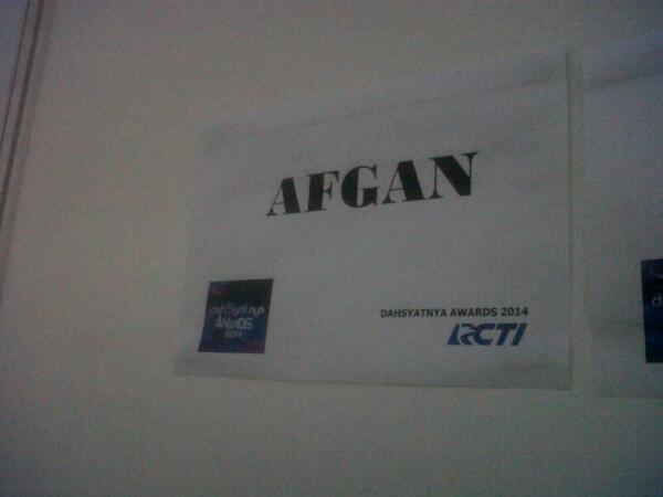 Afgan's Room for Dahsyat Awards