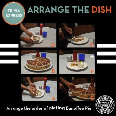 PizzaExpressIN's tweet image. Try your hand at today's TriviaExpress! #Trivia #funfactaboutme