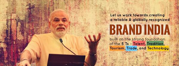 BJP4India's tweet photo. #BrandIndia http://t.co/9NWYHjFmsg