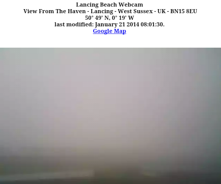 LancingBeachCam's tweet photo. Nice &amp; foggy! #lancing #beach #webcam http://t.co/nGgak4c8gG