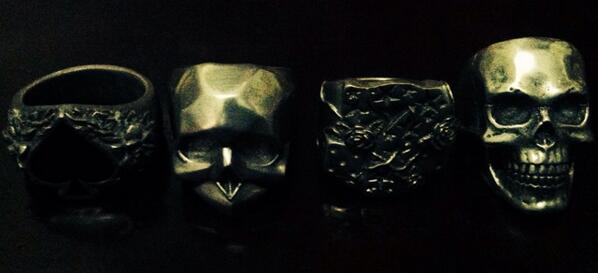 DRACOOFFICIAL's tweet photo. Coming soon skull rings series and as of apade rings series http://t.co/8bWWhua472