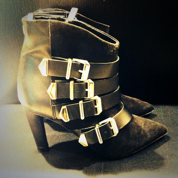 The kooples #statement gold buckle boot WAS £285 NOW £102...available in black &amp;prune #finalreduction #treatyourself