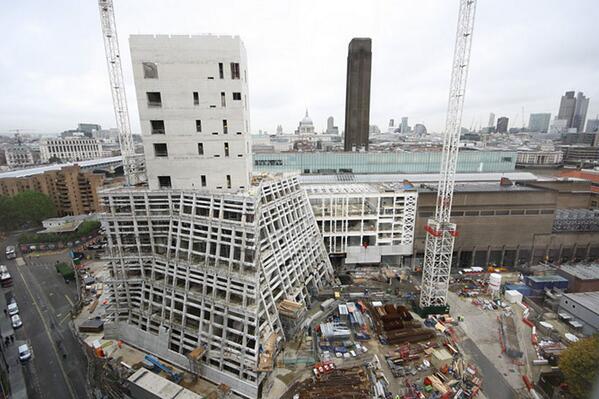 designboom's tweet photo. tate modern extension by herzog &amp; de meuron moves ahead in london #architecture @Tate http://t.co/LLUtqoCEsg http://t.co/9KwKKfVVZc