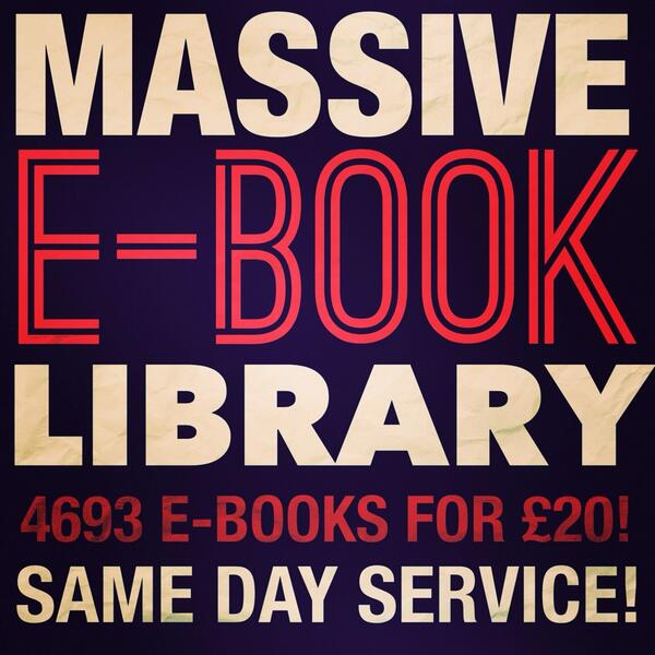 CHEAPEBOOKSUK's tweet photo. Over 4000 ebooks for only £20! Offer still up! 

http://t.co/bz3f8F15pV http://t.co/1qqYIeqiQk