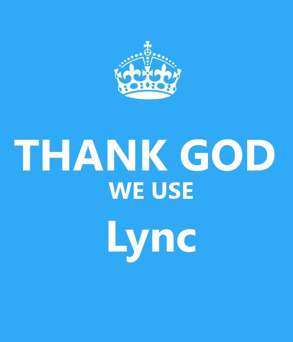 We use @lynctelefonie