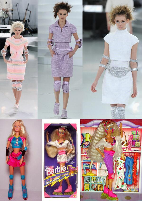 laiacenea's tweet photo. #Chanel #HauteCouture #SS14 Vs. Barbie patinadora #haztefan http://t.co/Qy4IqR43pC