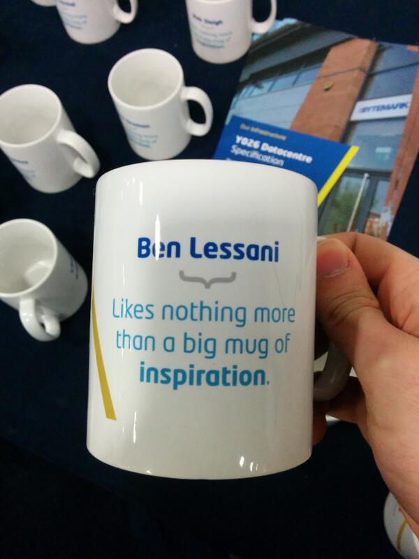 benlessani's tweet photo. . @bytemark Thanks for the mug! Are any of you guys kicking about for a quick chat? http://t.co/fvOLBnx8nB