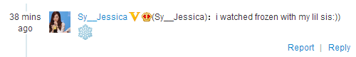 KrystalTHFans's tweet photo. ▲ JESSICA 140121 WEIBO 
แปล Sy__Jessica : ฉันดู frozen กับน้องสาวของฉัน // คริสตัลใช่มั้ย 555 พี่น้องคู่นี้น่ารักจัง http://t.co/bNDuCuqwBI