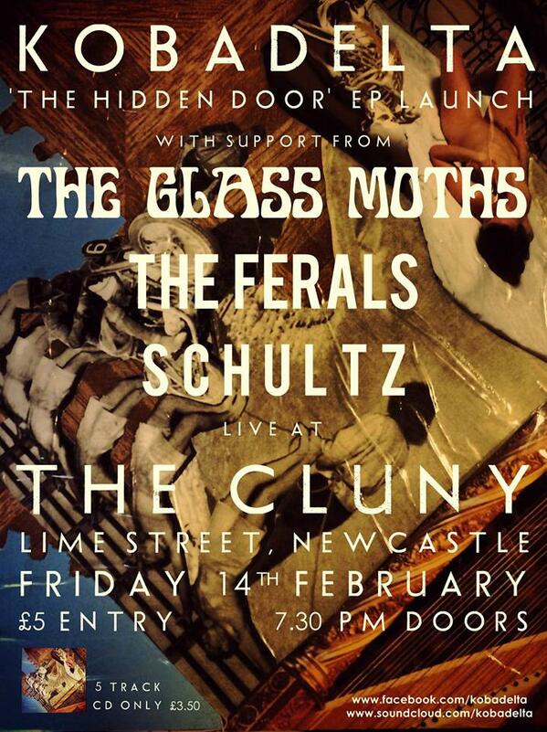 Who's coming to our EP launch gig @thecluny Fri 14th Feb? With support from @TheGlassMoths <a href="/TheFerals_/"> T H E F E R A L S</a> <a href="/Schultz_UK/">SCHULTZ</a>