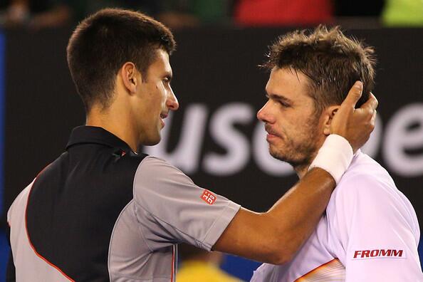 Nole saluda Stan - Australia '14