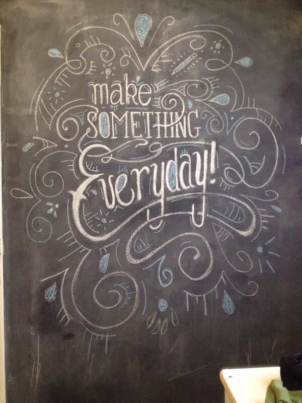 Artistdude08's tweet photo. Chalk type practice. Not perfect but improving #chalktype #type #lettering http://t.co/XNj0egZAyY