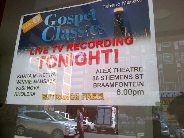 teamvusinova's tweet photo. Tonite 6PM #Gospelclassics @VusiNova @winniemashaba1 @khayamthethwa @TeamVNova @TEAMKHAYA". Ent Free. Alex Theatre http://t.co/WHeNDsI7F7