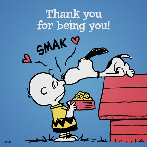 Peanuts Thank You For Being You Http T Co Fwuqegevci Twitter