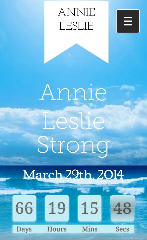 AnnieStrong5K's tweet photo. Check out our AWESOME new and improved website! http://t.co/BjLFanqVjy Sign up today!! #AnnieLeslieStrong #Retweet http://t.co/xd1hDmEXAC