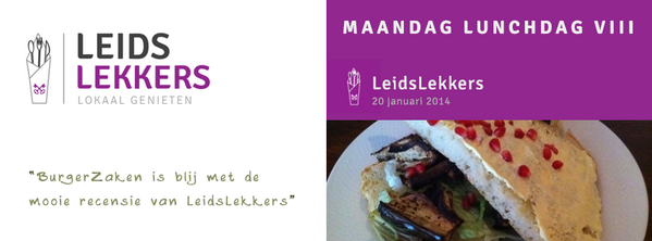 Een mooie recensie van LeidsLekkers gekregen! Bekijk hier: leidslekkers.nl/maandag-lunchd…