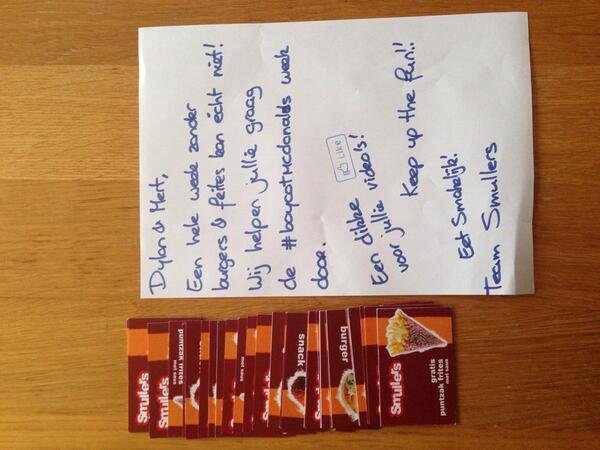 MertabiMert's tweet photo. Woehoew thanks @Smullers! http://t.co/suReEx49Tw