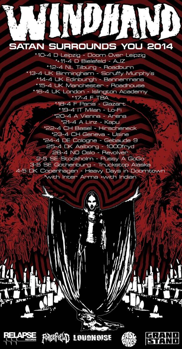 #Windhand announced European tour dates this morning!