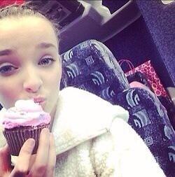 Got a cupcake!! .. Don't tell miss Abby