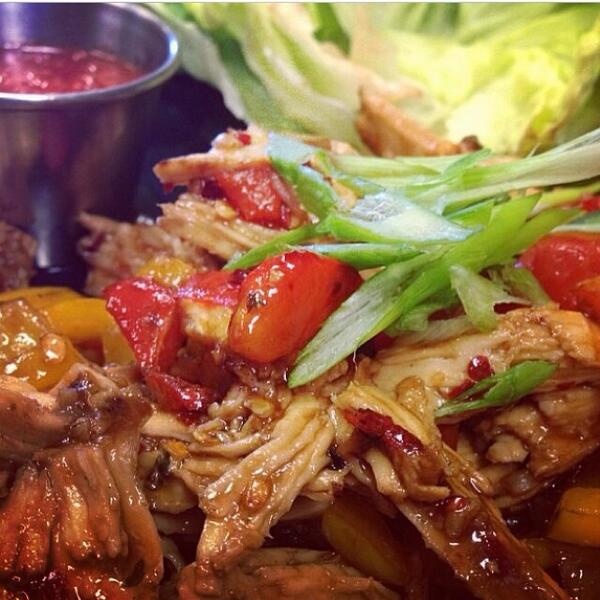 Try out mouth watering chicken lettuce wraps today for lunch! Call 312.929.4787 for delivery.