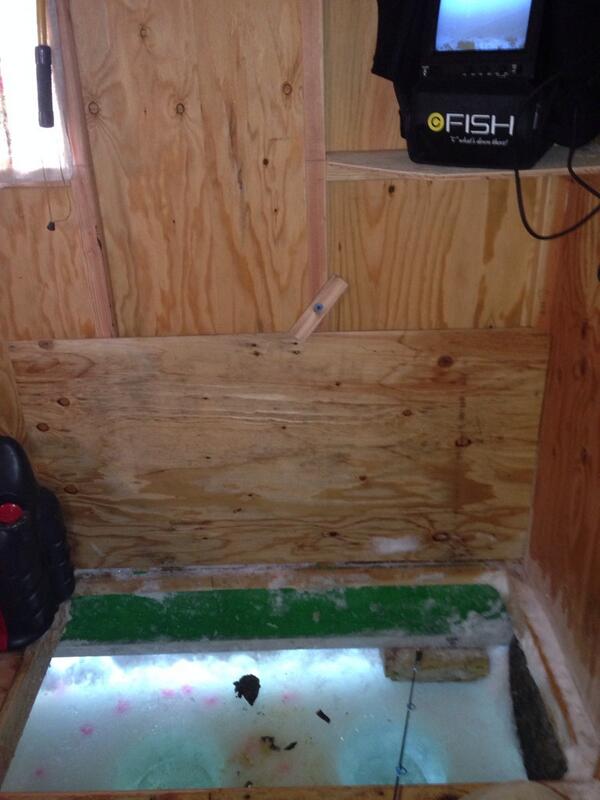 Just another day in the ice shack!