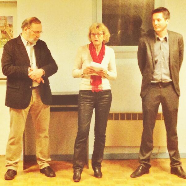 marinetondelier's tweet photo. Vœux #EELV #93 avec @BerthouAurelien , secrétaire départemental et @AlineArchimbaud , sénatrice #BonneAnnee http://t.co/IGYjWNStnh