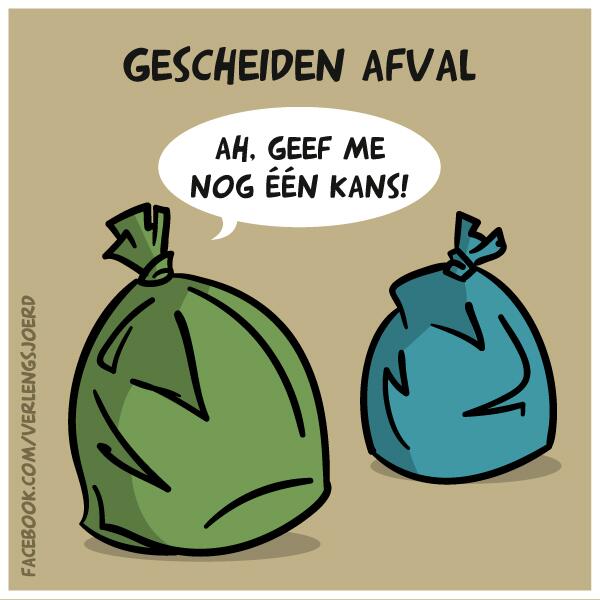 Gescheiden Afval #cartoon #slechtegrappen #verlengsjoerd