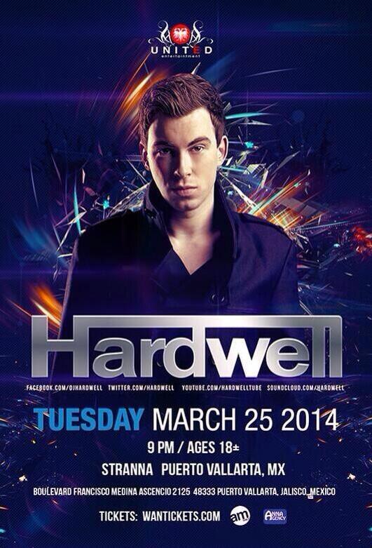 ElectroLife's tweet photo. Hardwell regresa a México. Esta vez, el DJ #1 estará en Puerto Vallarta el próximo 25 de marzo. http://t.co/yCokUgwXE5