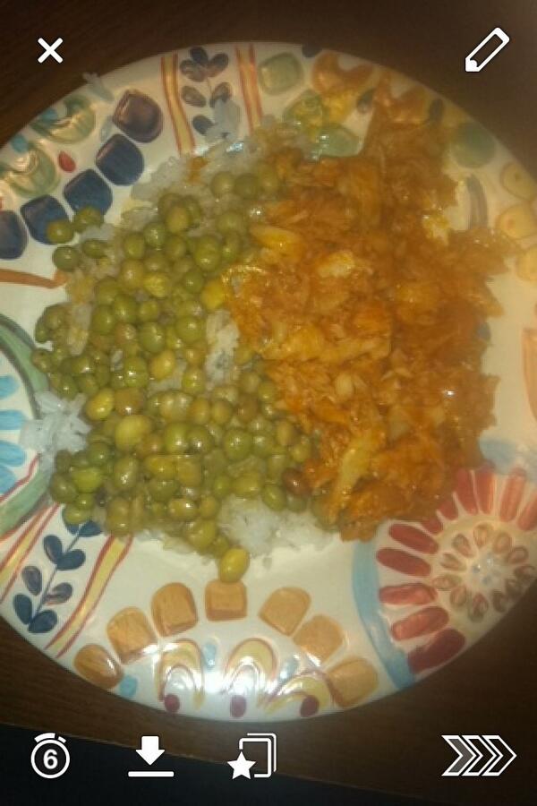 Yve_Medina's tweet image. Guandole white rice and bacalao 😍 #stufffed