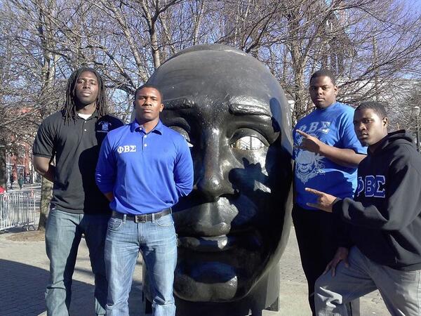 BBBSigma's tweet photo. Tri Beta at the MLK march http://t.co/PM1dLAczQT