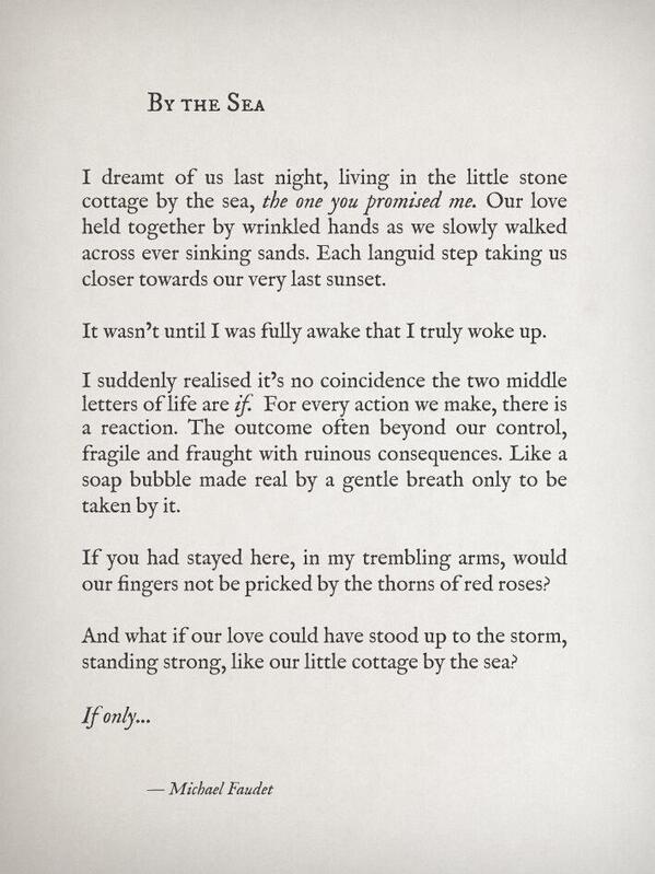 velvetdraconis's tweet image. "The two middle letters of life are if" Always remember these words by @MichaelFaudet #hauntinglybeautiful