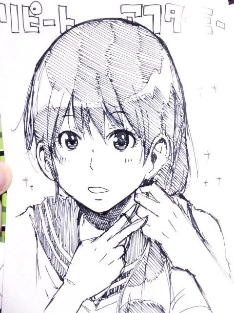 友人へのサイン本の善美、眼鏡外して髪束ねてないと誰ですかレベル。笑
バイト先の書店では「1巻にイラスト描きます(勤務中は描けないので持ち帰って描きます)キャンペーン」中。いずれ2巻でもやらせていただく…かも。 