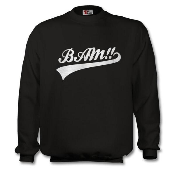 You Might Like Our Classic Black and White "BAM!!" Men's Sweatshirt #RT