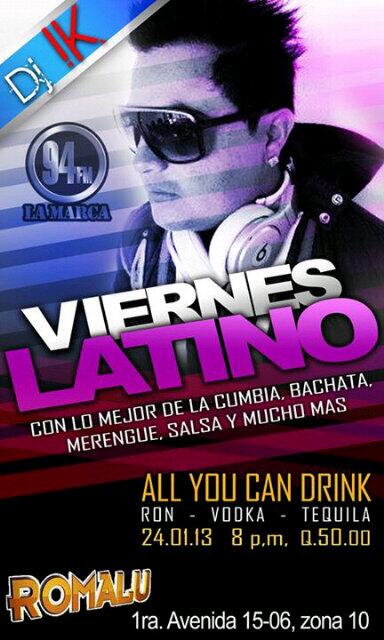 djik_music's tweet photo. No te pierdas la gran Noche de #ViernesLatino en @_ROMALU Zona 10. Invitados!! RT http://t.co/5CoxSsppW0
