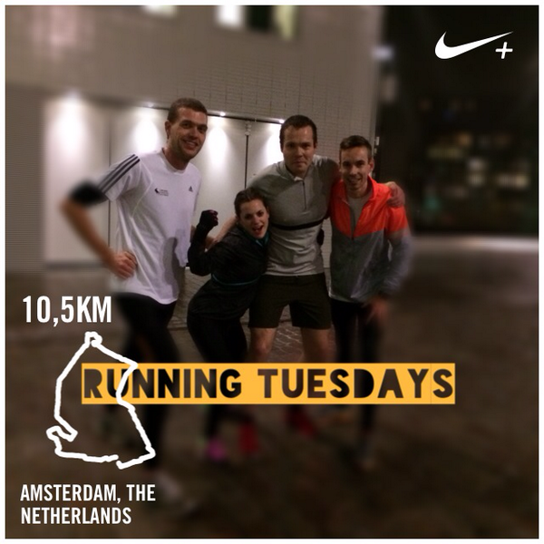 @Nikerunning ran with my crew #runningjunkies I just ran 10,5 km with Nike+. go.nike.com/025t2dia #nikeplus