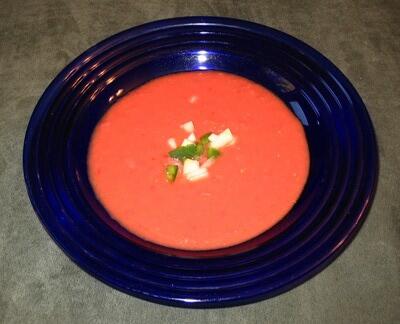 SpanishNight's tweet photo. (8)Gazpacho (Cold Tomato Soup or Liquid Salad).Cold soup,Tomato based,with cucumber,green pepper,garlic,olive oil. http://t.co/bJA8ZV8rpC
