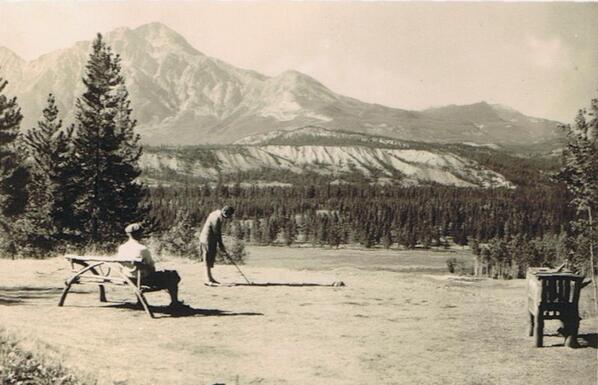 Toronto_Terror's tweet photo. The mountains are enough to take your breath away.....[Jasper Park, Hole 9] @FairmontJPL http://t.co/Hsvzcjdz2Q