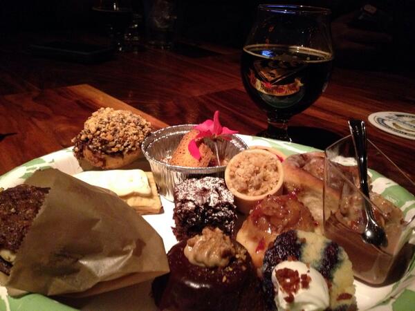 BeerSTJournal's tweet photo. Beer meets pastries in @TerrapinBeerCo's Wake n Bake off. Sugar rush meet inebriation. #HyperDrunk http://t.co/BdjUa9jixz