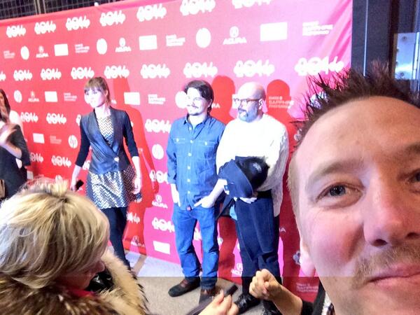 TheMattyBlake's tweet photo. I didn't trip on my way down the red carpet #HITS @sundancefest #blauser http://t.co/sZeklMQ4ku