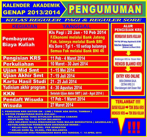 KALENDER AKADEMIK, CHECK THIS OUT!!!